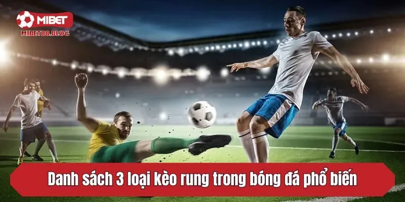 Danh sách 3 loại kèo rung trong bóng đá phổ biến