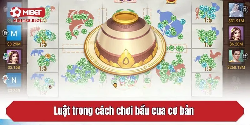 Luật trong cách chơi bầu cua cơ bản